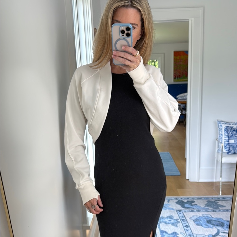 Athleta Ivory cropped jacket